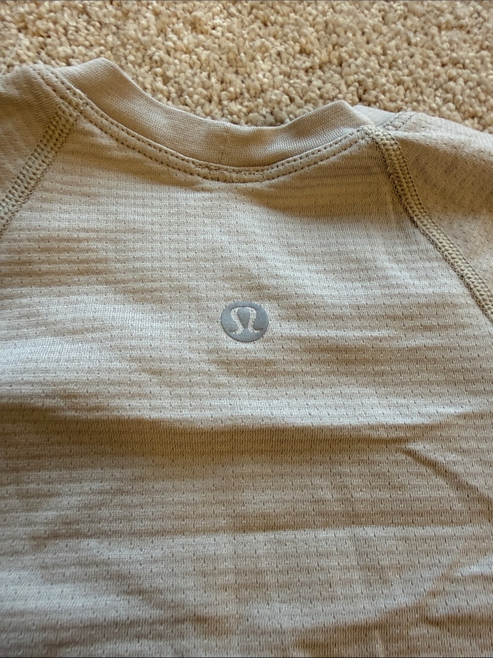 lululemon athletica Light beige Long-Sleeve Cropped Sweatshirt - Picture 2 of 3